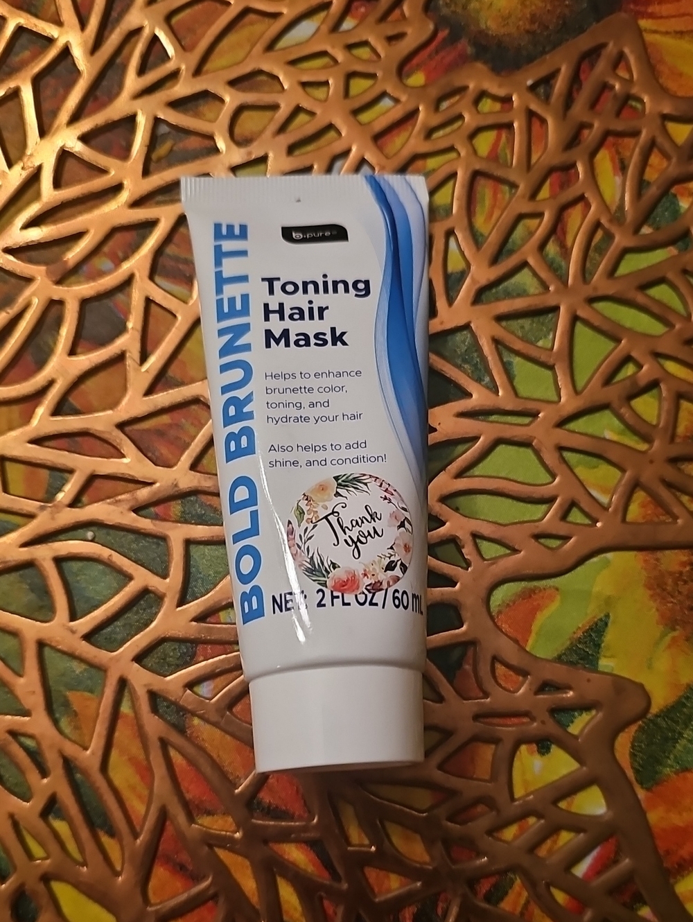 Toning Hair Mask – Blue/White